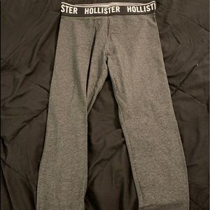 NWT Hollister size small grey legginhs with black hollister band